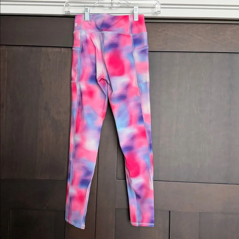 Z by Zella Girl Daily High Waisted Leggings Pocket Pink Flash Medium 8/10
